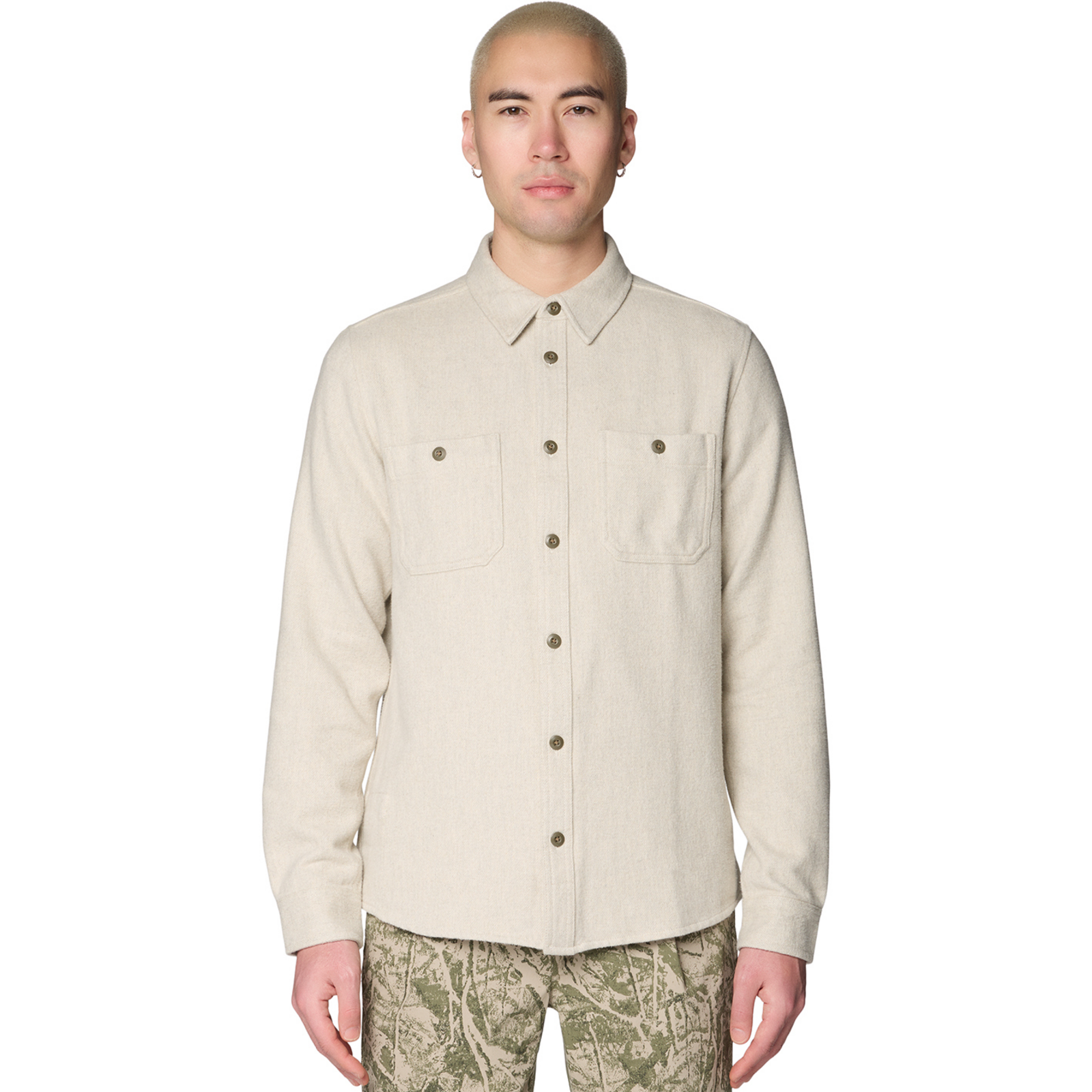 Mountain Hardwear M Plusher™ Long Sleeve Shirt in BEIGE