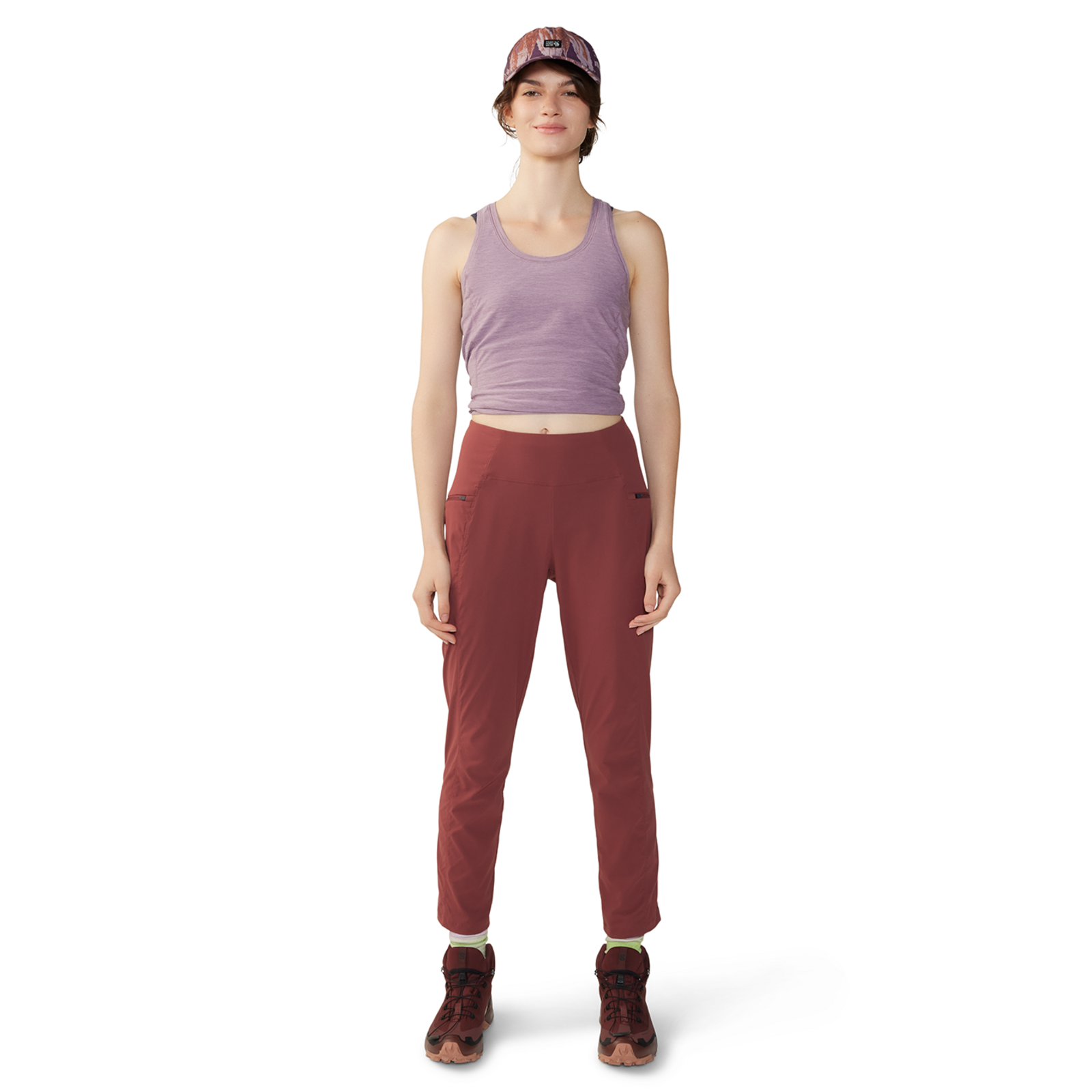 Mountain Hardwear W Dynama High Rise Trekkinghose für Damen in ROT