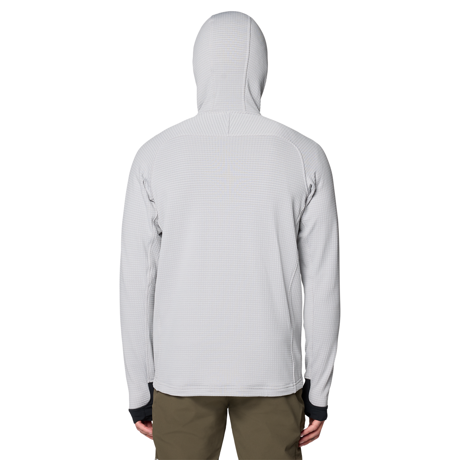 Mountain Hardwear M Polartec® Power Grid™ Full Zip Hoody in GRAU