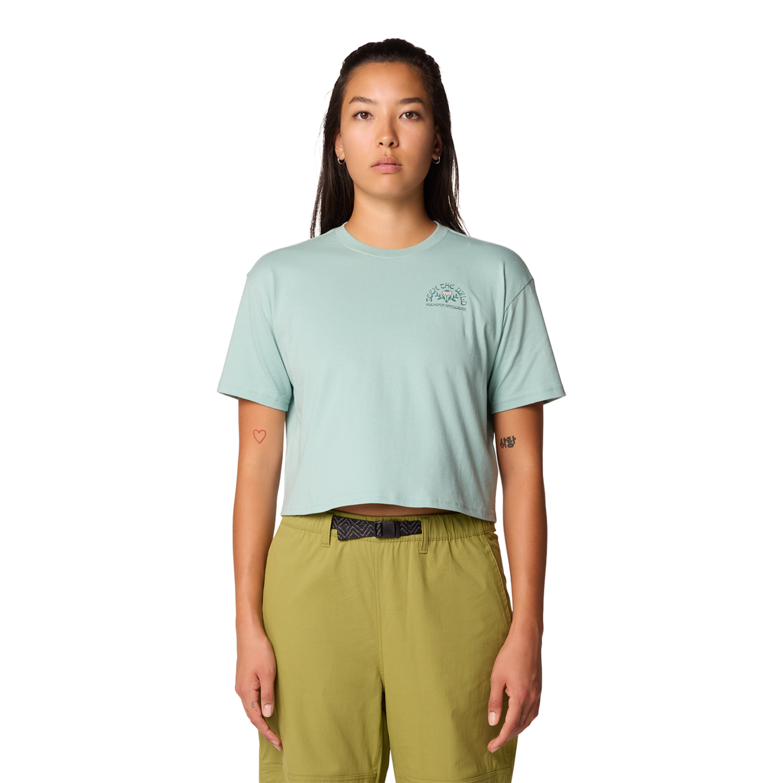 Mountain Hardwear W Seek Floral Boxy Crop Short Sleeve in