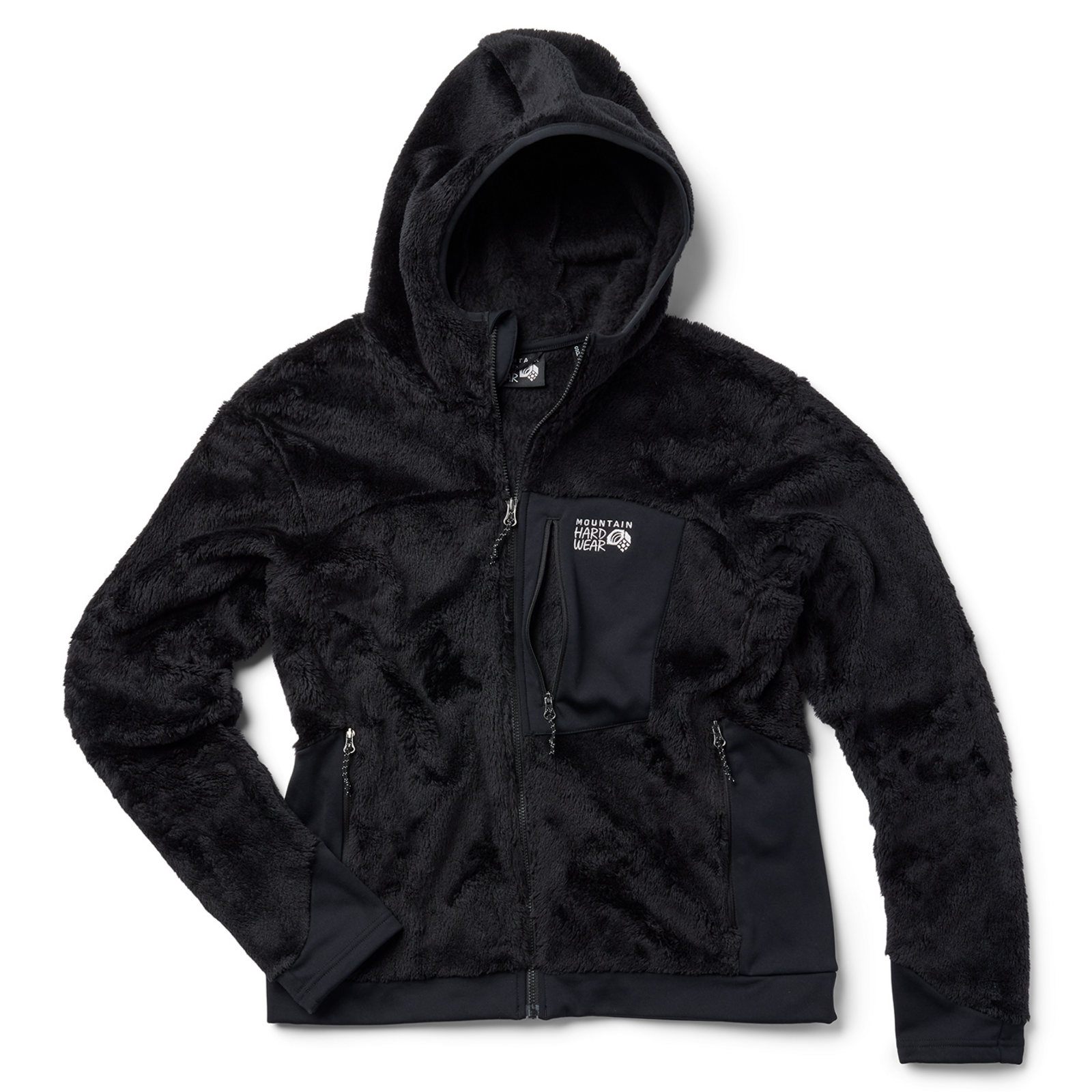 Mountain Hardwear W Polartec® High Loft™ Hooded Jacket in SCHWARZ
