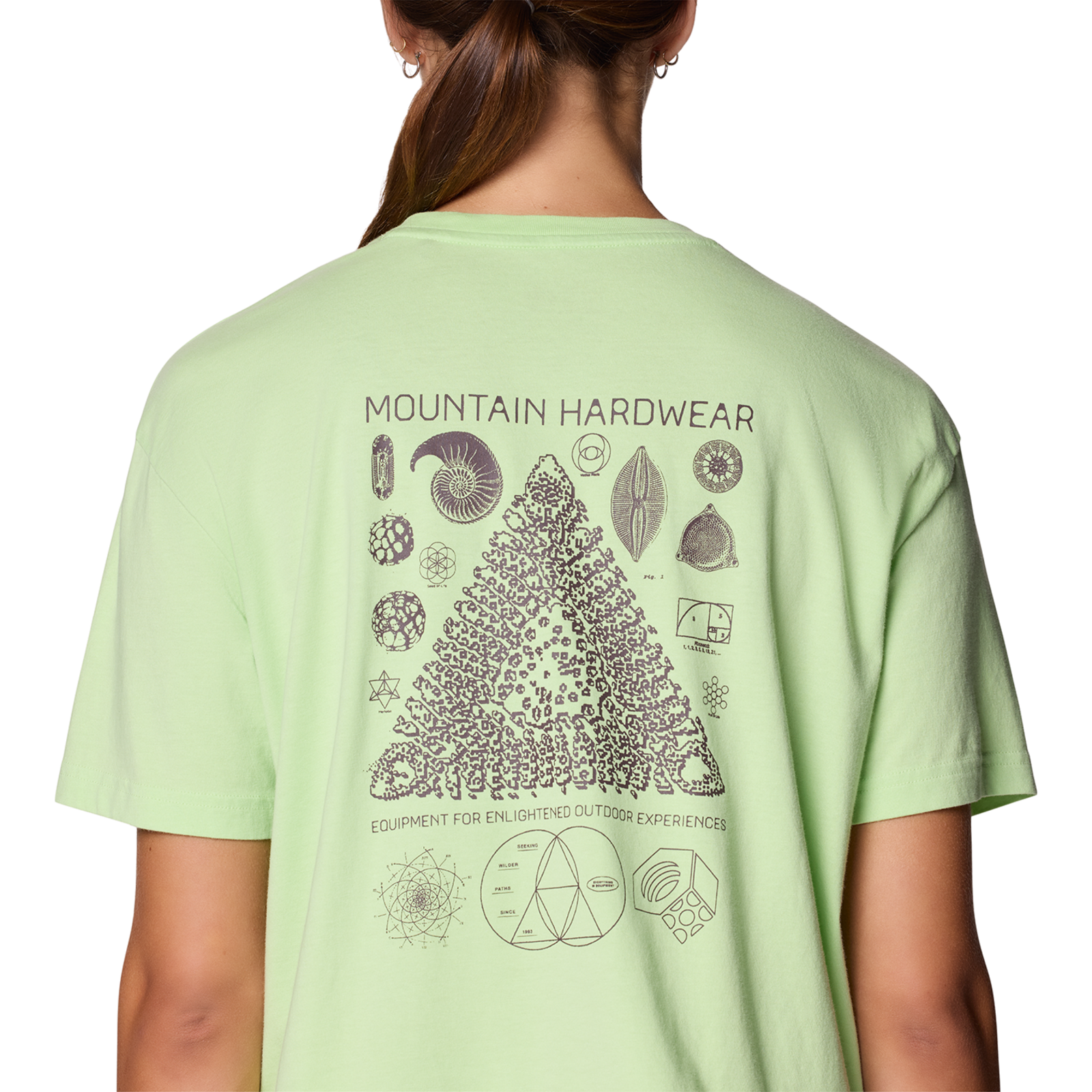 Mountain Hardwear W Fossils Boxy Crop in GRÜN