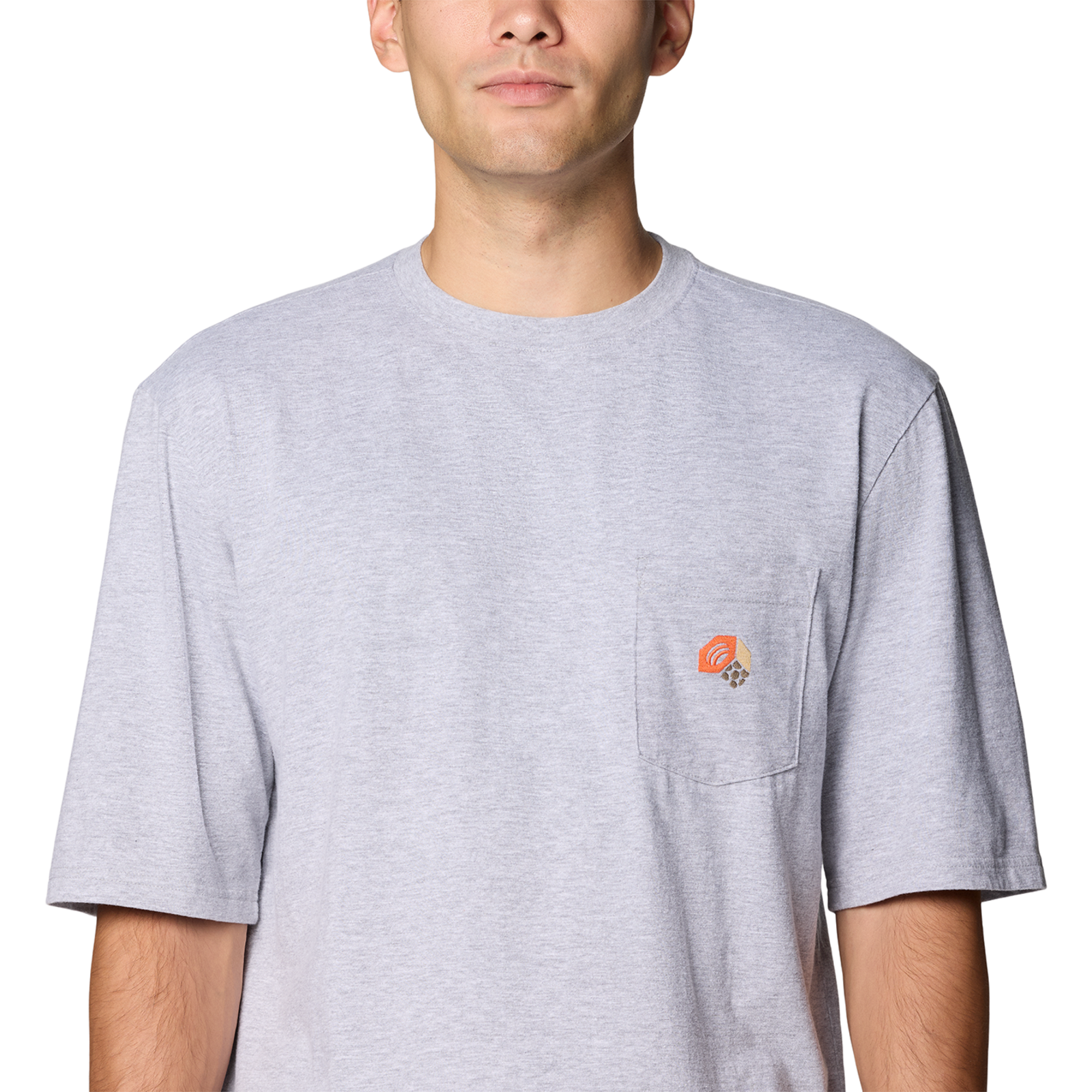 Mountain Hardwear M MHW Graphic Pocket SS 2 in GRAU