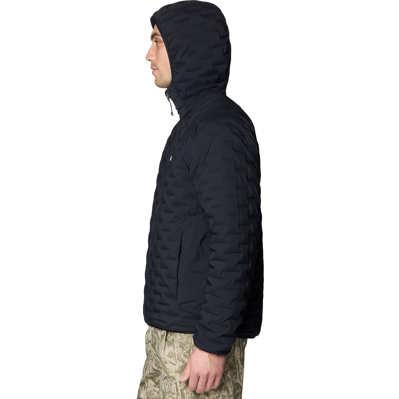 Mountain Hardwear M Stretchdown™ Light Hooded Jacket in SCHWARZ