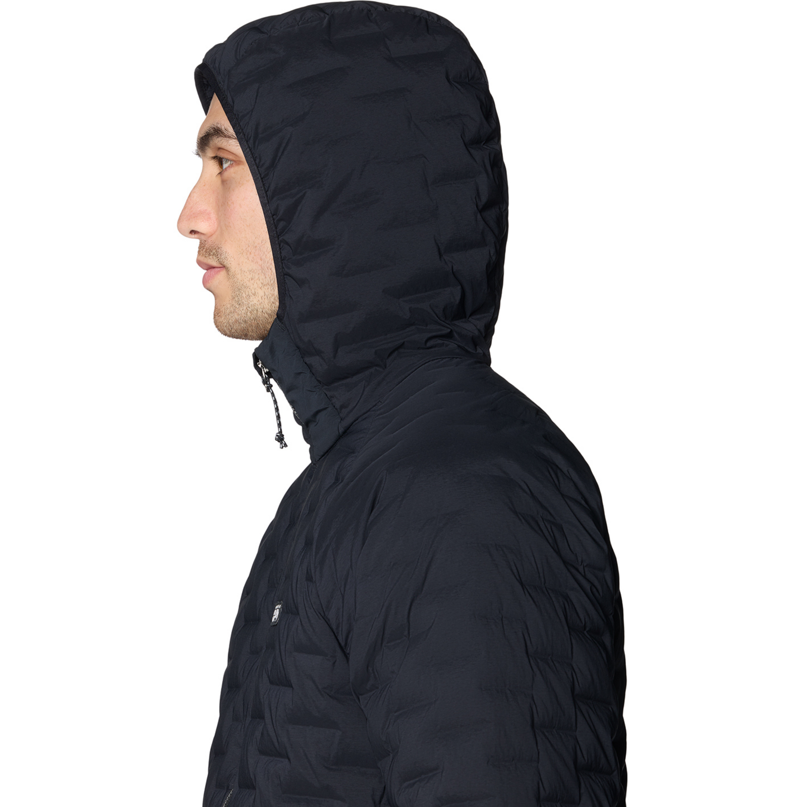Mountain Hardwear M Stretchdown™ Light Hooded Jacket in SCHWARZ