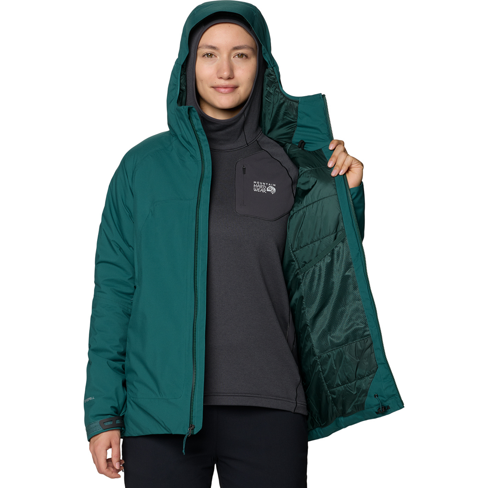 Mountain Hardwear W Stretch Ozonic™ Insulated Jacket in GRÜN