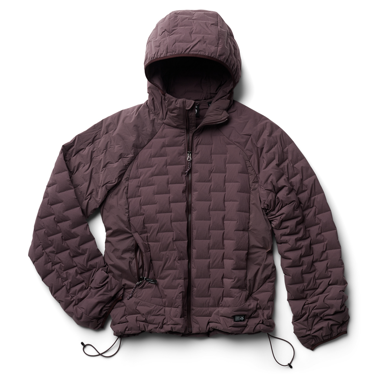 Mountain Hardwear W Stretchdown™ Light Hooded Jacket in BRAUN