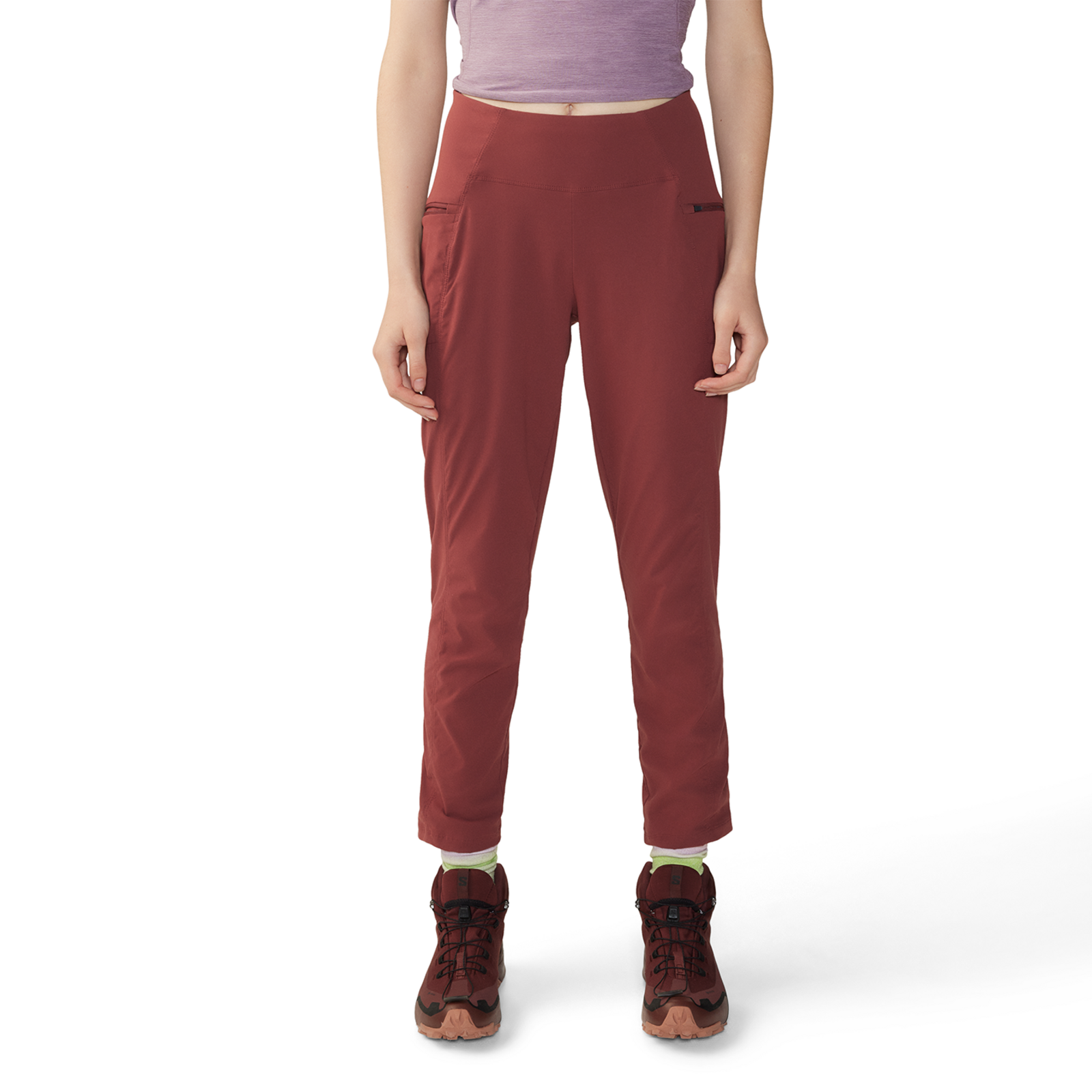 Mountain Hardwear W Dynama High Rise Trekkinghose für Damen in ROT