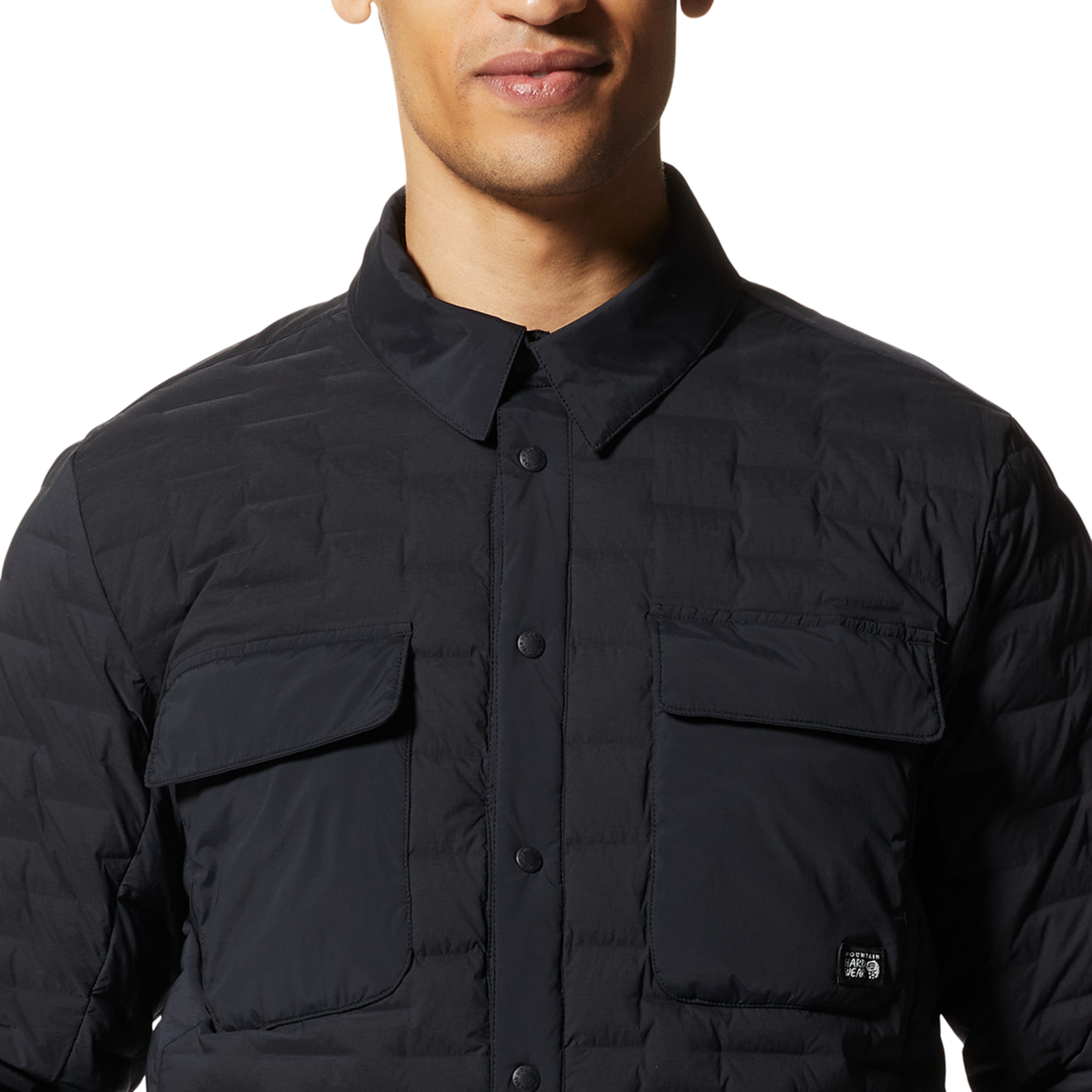 Mountain Hardwear M Stretchdown™ Light Shacket in SCHWARZ