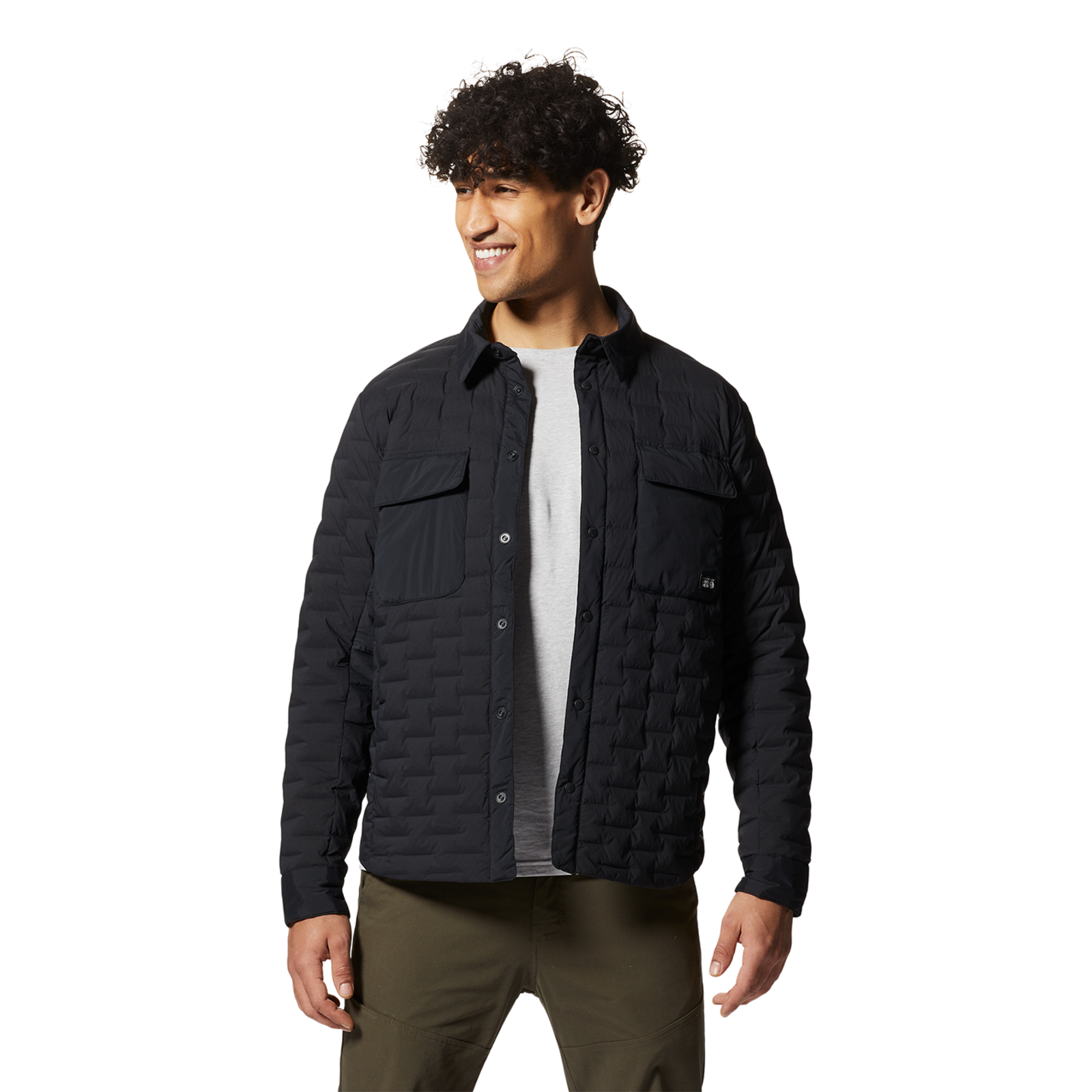 Mountain Hardwear M Stretchdown™ Light Shacket in SCHWARZ