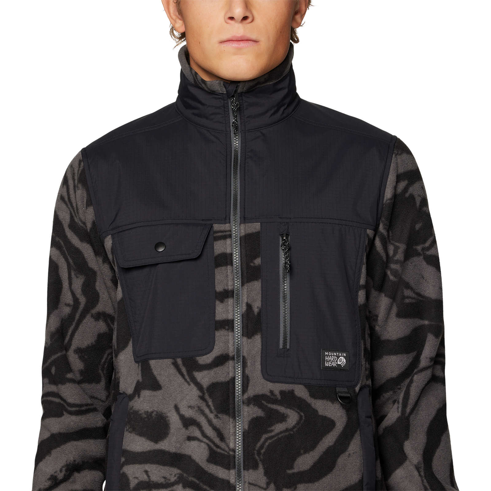 Mountain Hardwear M First Tracks™ Fleece Full Zip Jacket in SCHWARZ