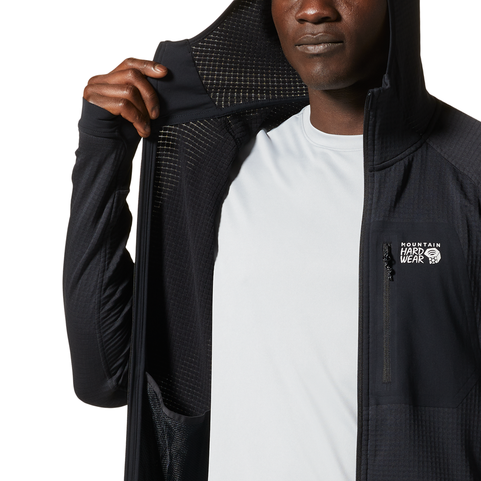 Mountain Hardwear M Polartec® Power Grid™ Full Zip Hoody in