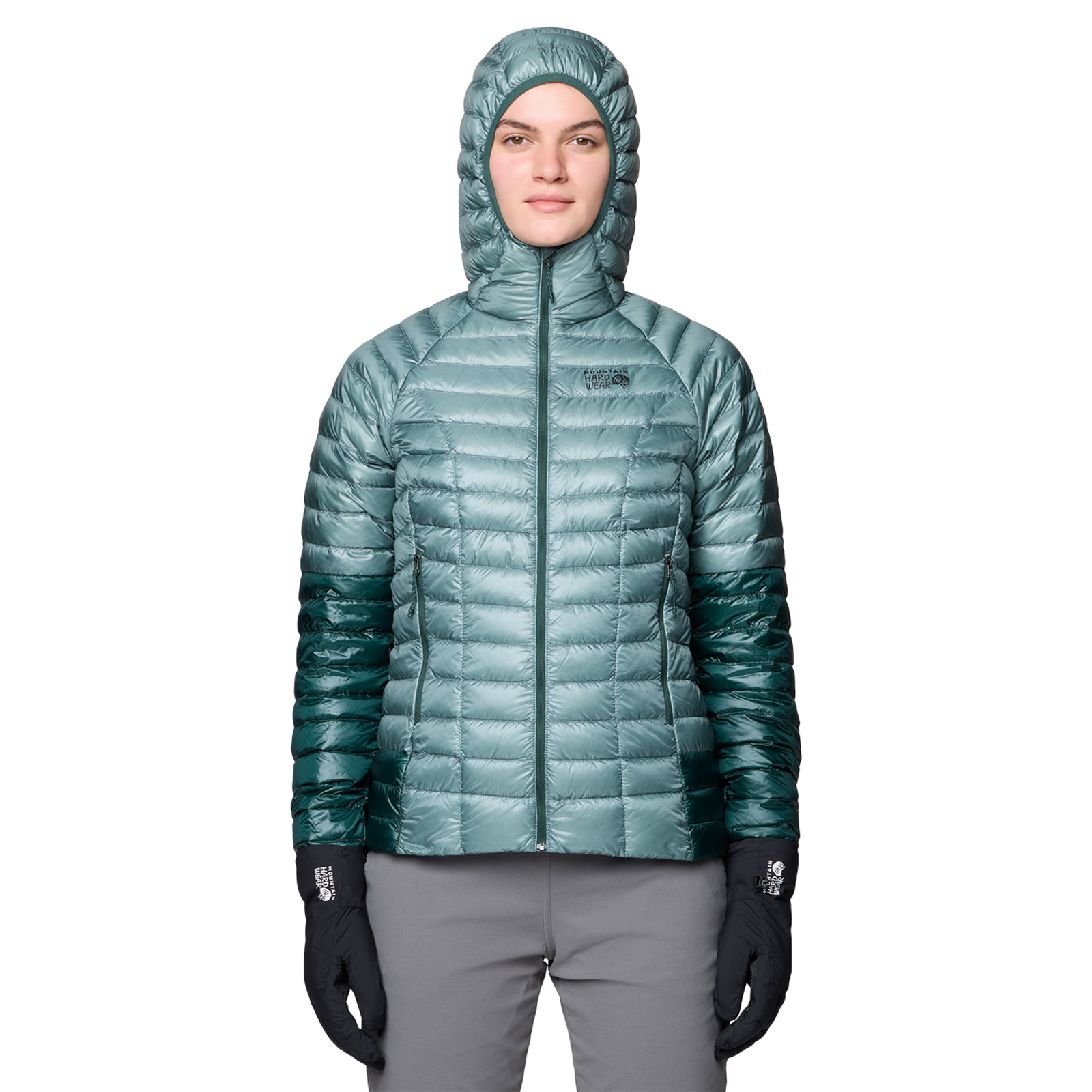 Mountain Hardwear W Ghost Whisperer™ Hoody in GRÜN