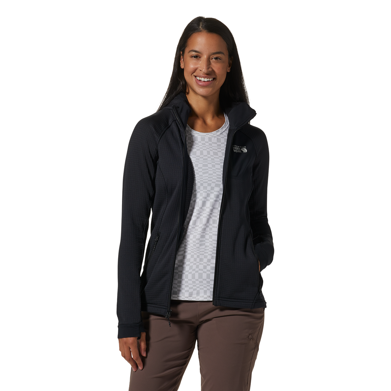 Mountain Hardwear W Polartec® Power Grid™ Full Zip Hoody in