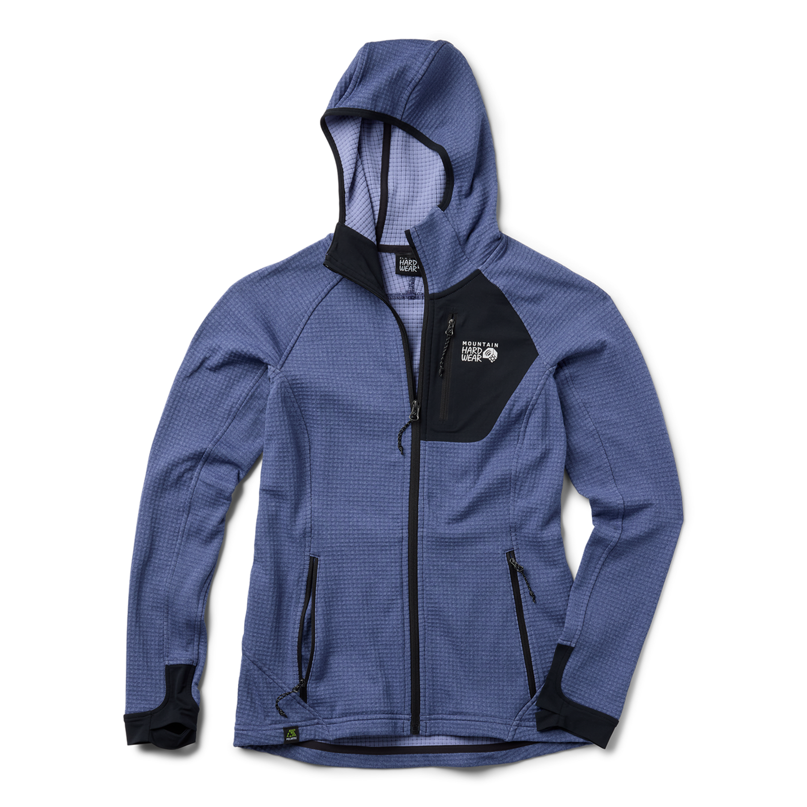 Mountain Hardwear W Polartec® Power Grid™ Full Zip Hoody in BLAU