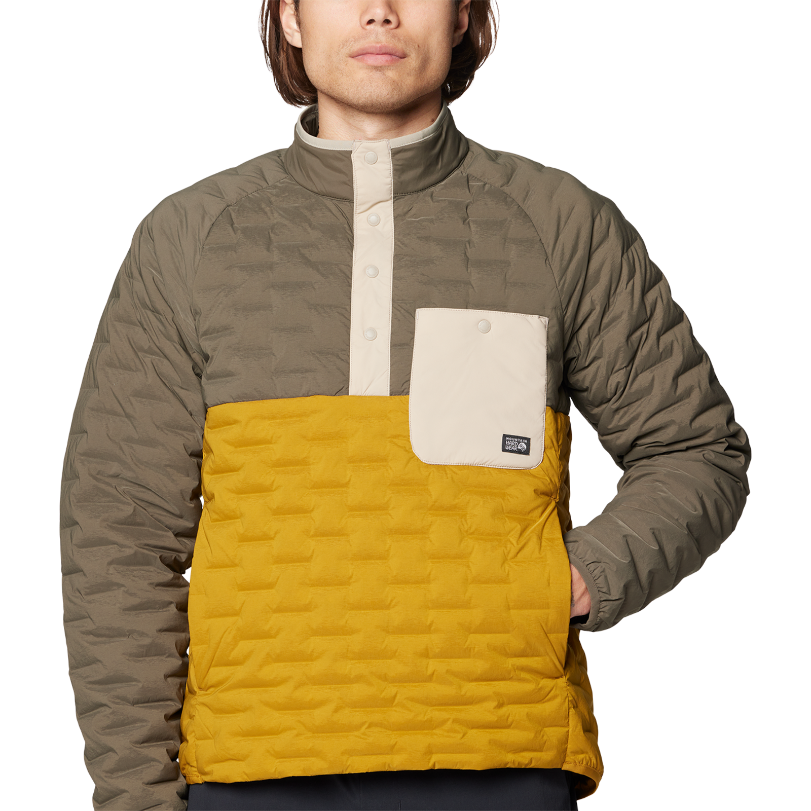Mountain Hardwear M Stretchdown™ Light Snap Neck in MEHRFARBIG