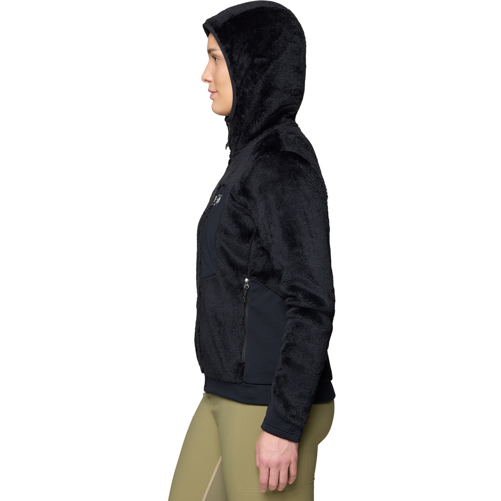 Mountain Hardwear W Polartec® High Loft™ Hooded Jacket in SCHWARZ