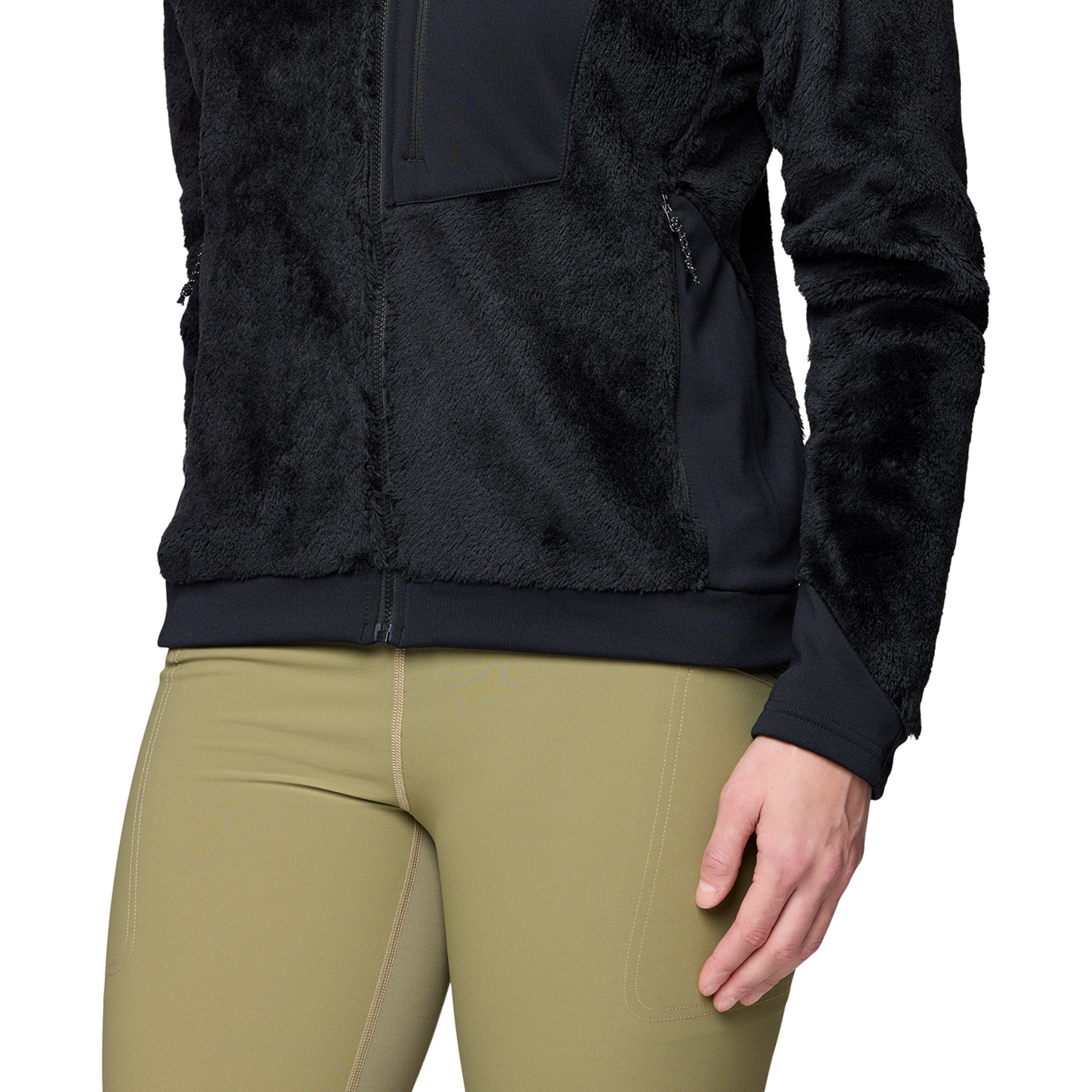 Mountain Hardwear W Polartec® High Loft™ Hooded Jacket in SCHWARZ