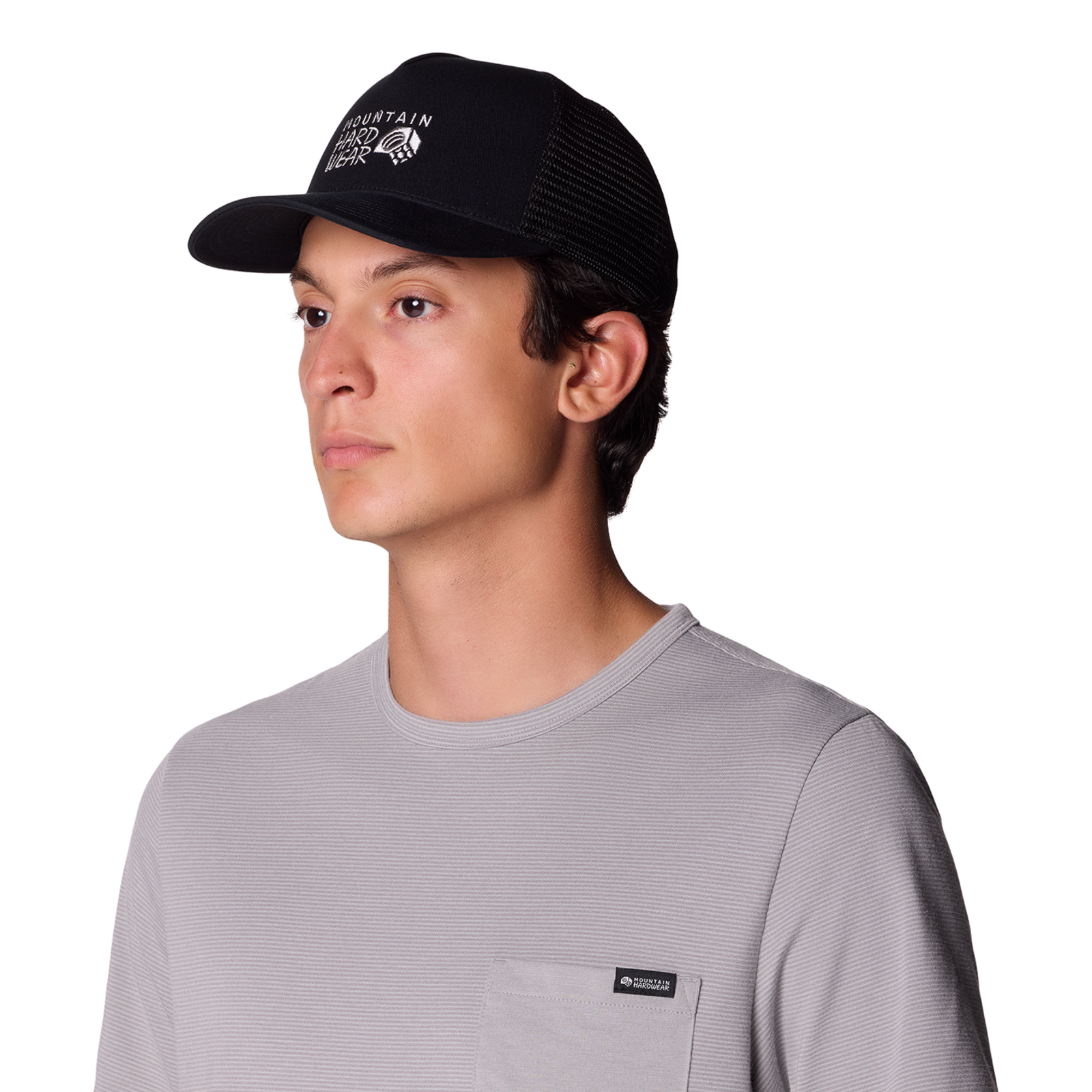 Mountain Hardwear MHW Logo Trucker S26 in SCHWARZ