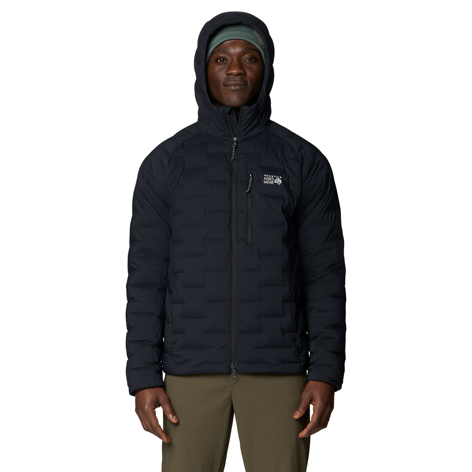 Mountain Hardwear M Stretchdown™ Hooded Jacket in SCHWARZ