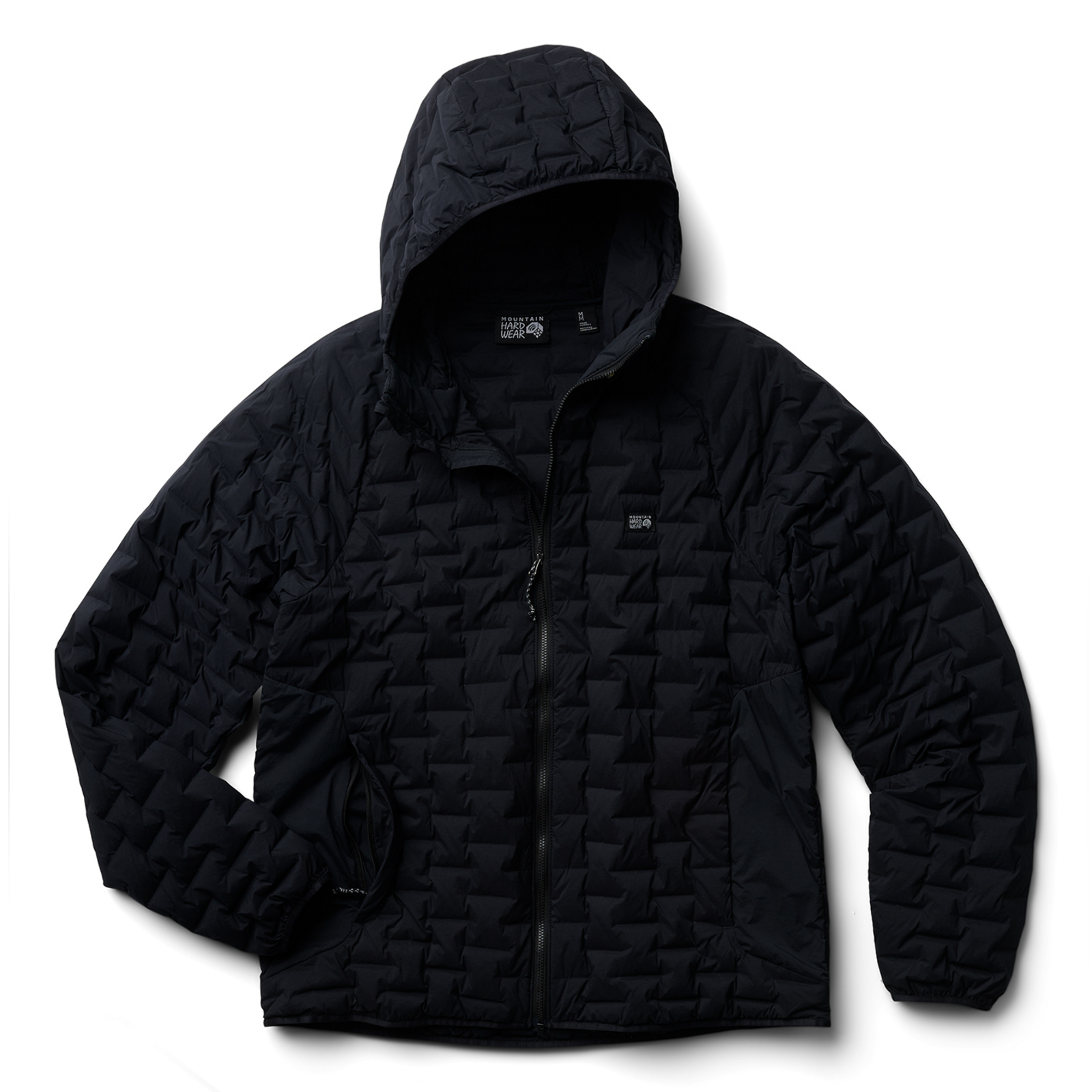 Mountain Hardwear M Stretchdown™ Light Hooded Jacket in SCHWARZ