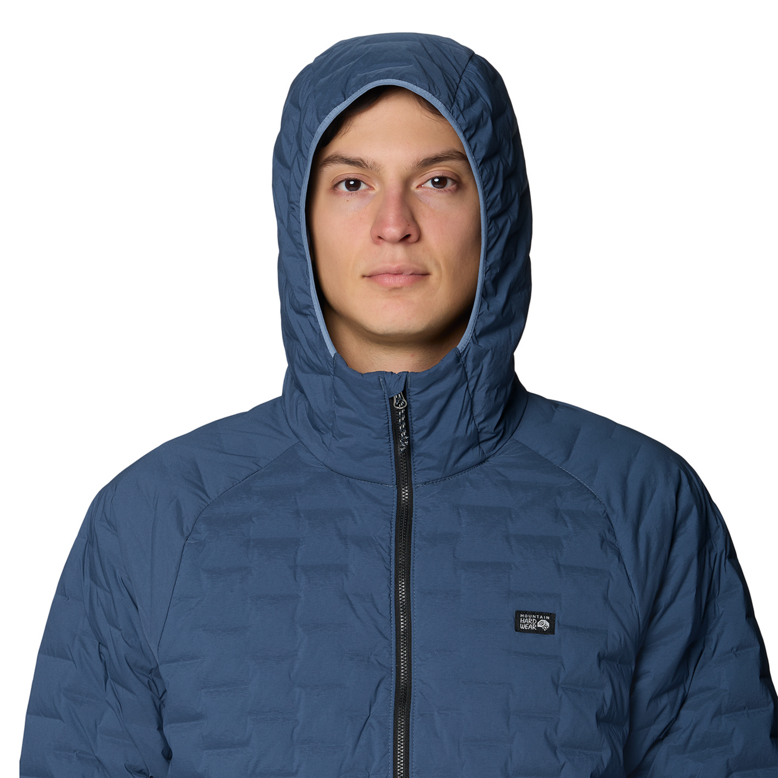 Mountain Hardwear M Stretchdown™ Light Hooded Jacket in BLAU