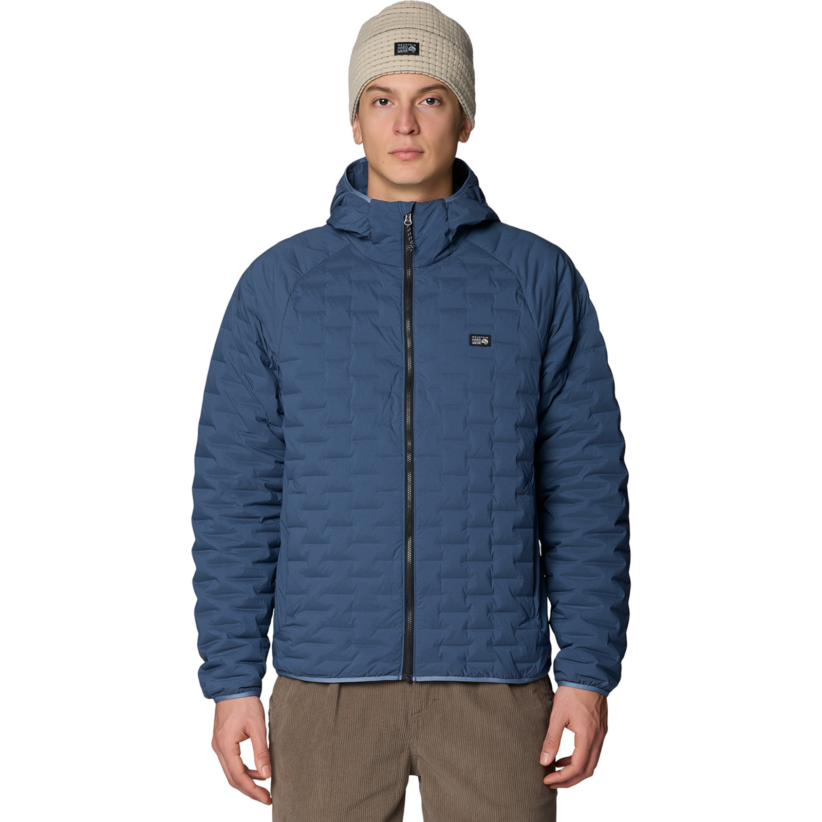Mountain Hardwear M Stretchdown™ Light Hooded Jacket in BLAU