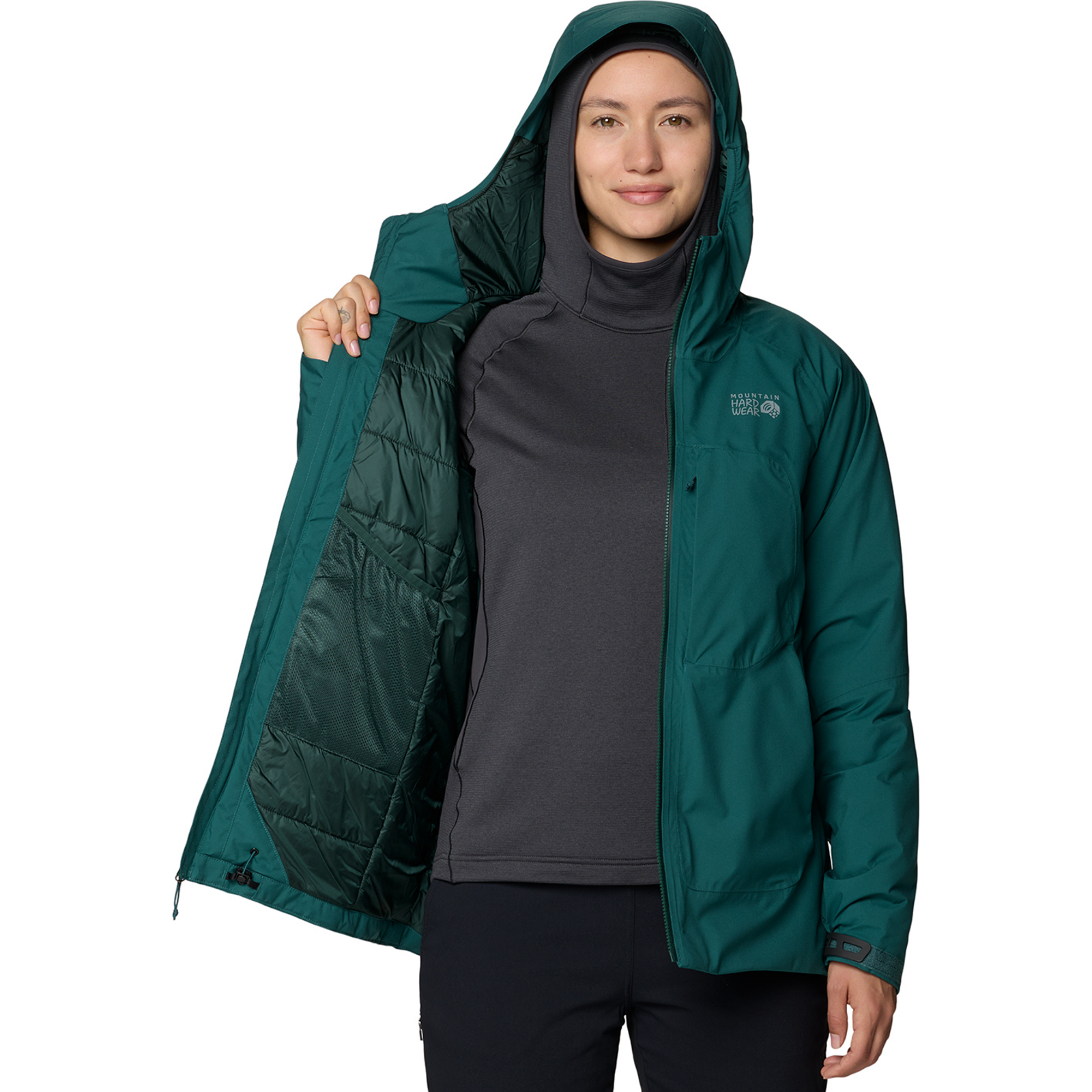 Mountain Hardwear W Stretch Ozonic™ Insulated Jacket in GRÜN