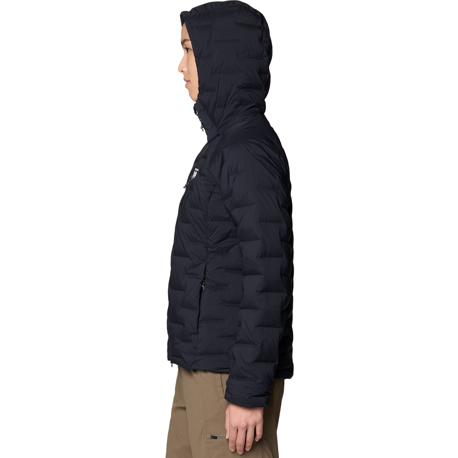 Mountain Hardwear W Stretchdown™ Hooded Jacket in SCHWARZ