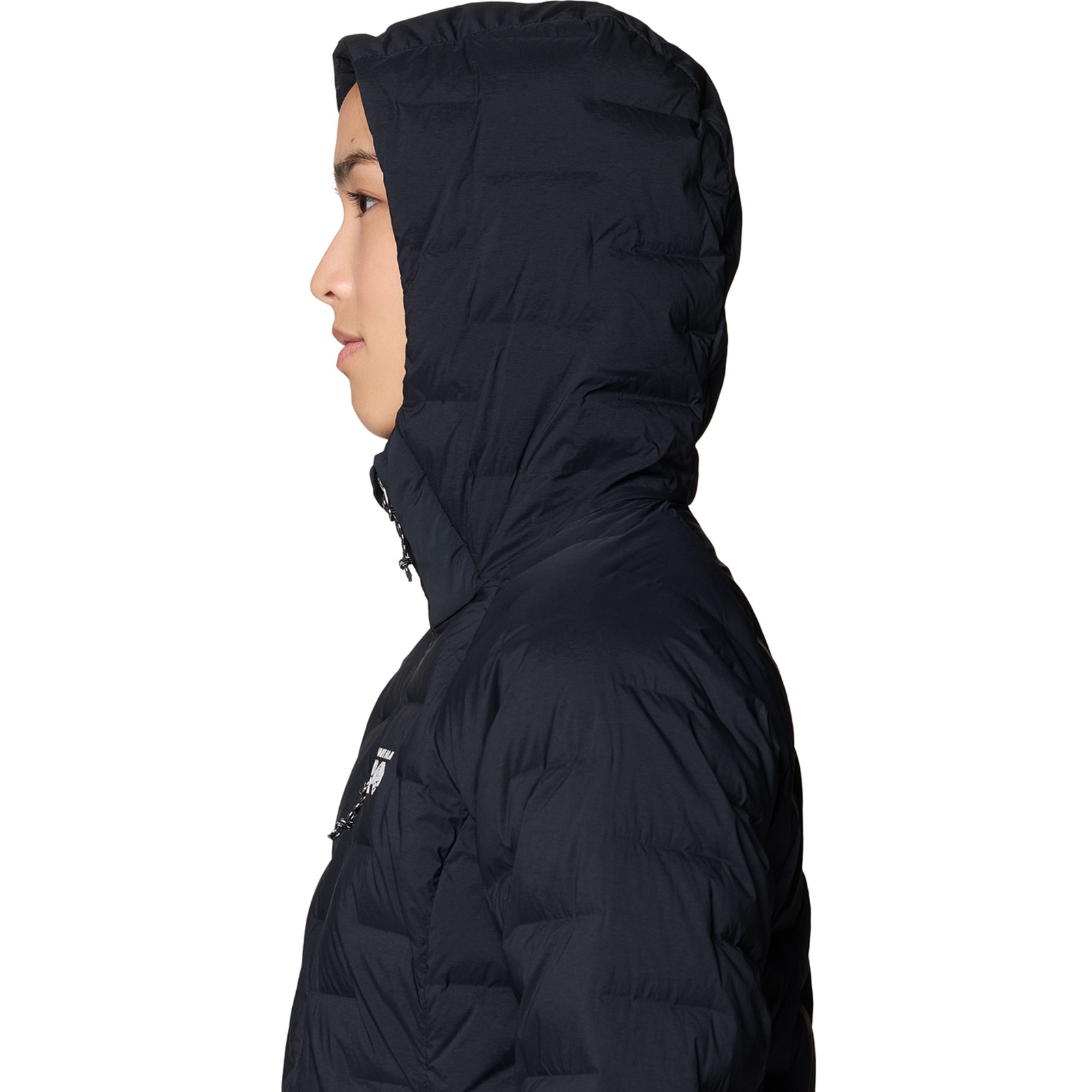 Mountain Hardwear W Stretchdown™ Hooded Jacket in SCHWARZ