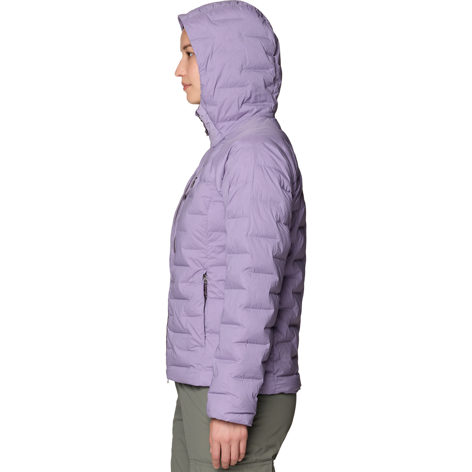 Mountain Hardwear W Stretchdown™ Hooded Jacket in VIOLETT